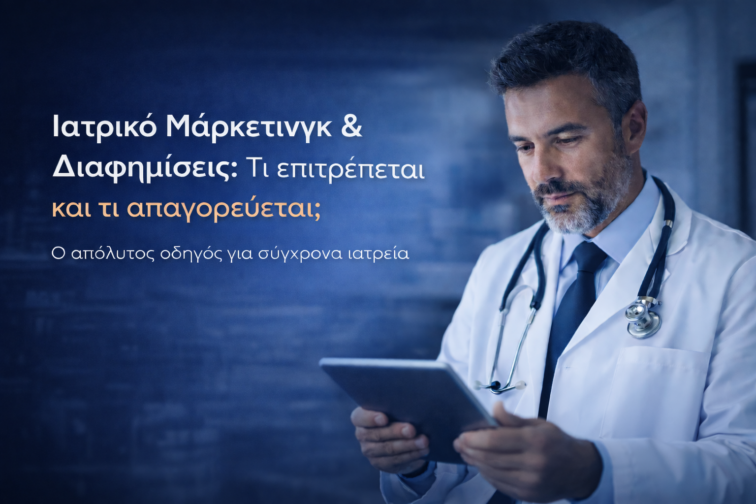 Ιατρικό Μάρκετινγκ, Διαγημίσεις για γιατρούς και Νομοθεσία